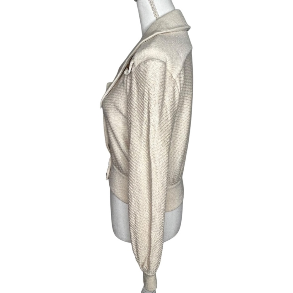 St. John Collection Cream Button Front Cardigan J… - image 4